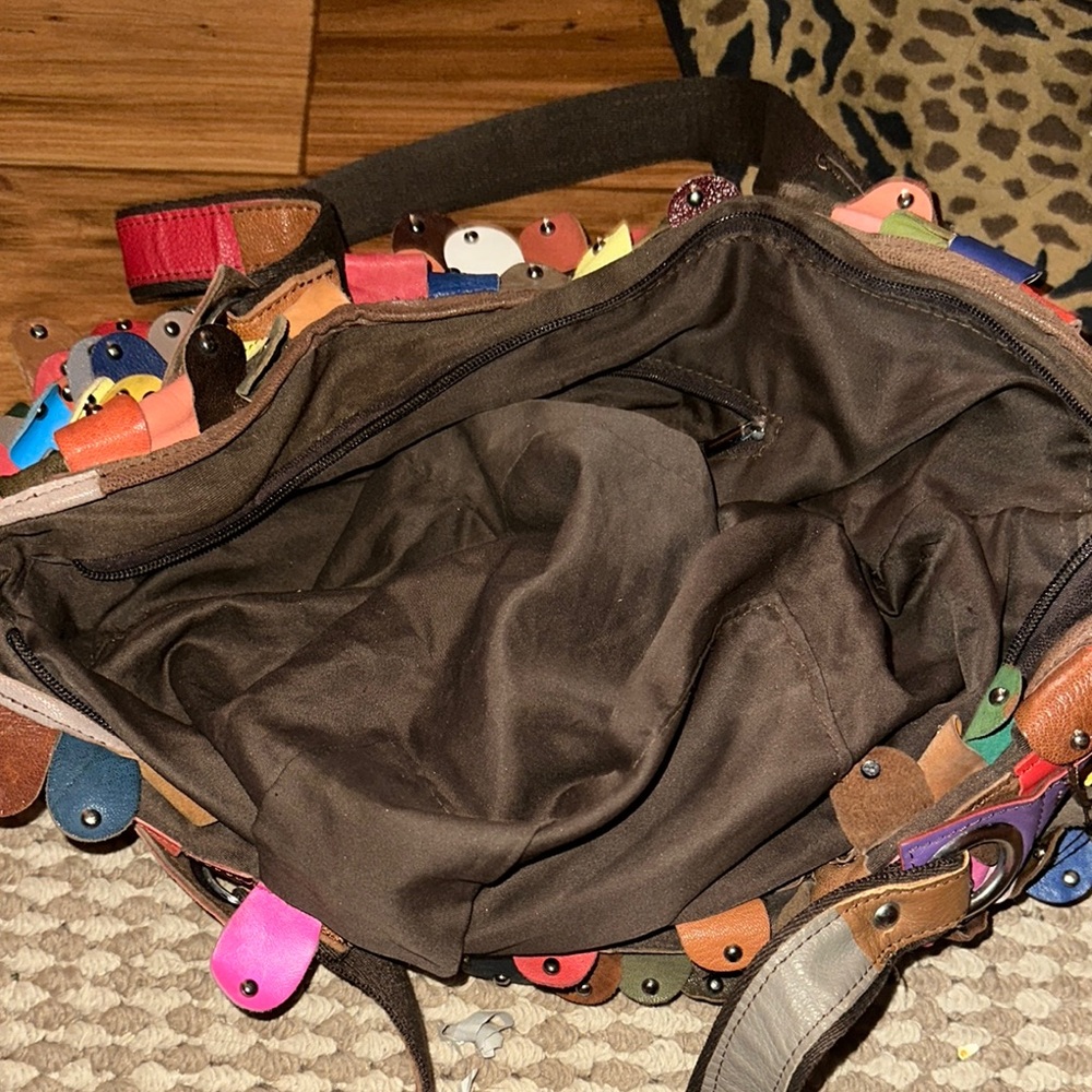 Multicolor Patchwork Tote Bag - image 7